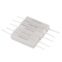 5 x 330 Ohm 5% 10W Watt de Resistances de Ciment Ceramique de Fil enroule Blanc