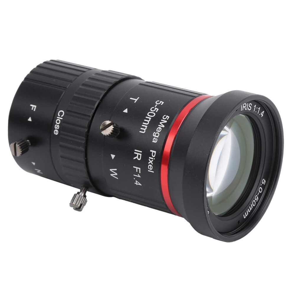 Security Camera Zoom Lens 50Mm Cs Mount 5Mp Low Distortion Imaging Adjustable Aperture 9174973174707