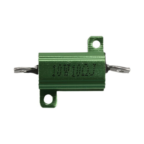 Green Aluminum Chassis Mounted Wirewound Resistors 10W 10 Ohm 5% 1