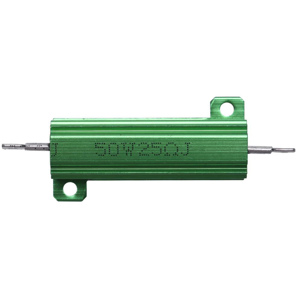 Aluminum Case 50W 25 Ohm Chassis Mounted Wirewound Resistor Green 6032010363855