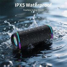 Głośnik , Dźwięk Hd, Przenośny Bezprzewodowy, Wodoodporność Ipx5, do Domu, na Imprezę, na Plażę, na Zewnątrz, Elektroniczny Prezent