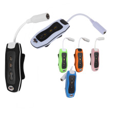 8GB MP3 Player Swimming Underwater Diving Spa + FM Radio Waterproof Headphones Black