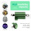 Green Aluminum Chassis Mounted Wirewound Resistors 10W 10 Ohm 5% 6