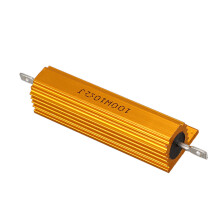 Gold Aluminum Clad Power Resistor Resistance 100W, 10 Ohm 10R