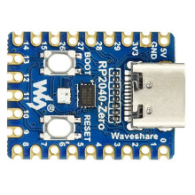 Waveshare RP2040-Zero Placa de Desarrollo de Microcontrolador, Procesador de Doble NúCleo para Raspberry Pi Zero, Sin Soldadura