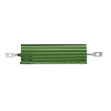2 Pcs Resistance de fil enroule de Chassis Monte En Aluminium Vert de 50W 16 Ohm