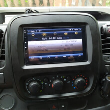 Double Din Fascia Car Radio DVD Panel Frame for Trafic Vivaro 2015+ 2Din Audio Stereo Cover Dashboard Panel