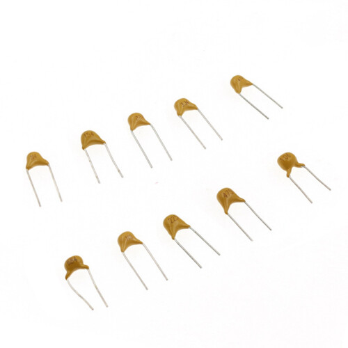 500Pcs/Box 10Values X50Pcs (0.1Uf - 10Uf) Monolithic Ceramic Capacitors Assorted Kit with Storage Box 2