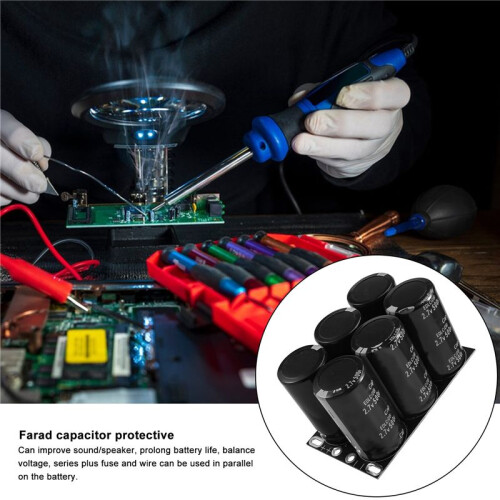 Farad Capacitor 2.7V 500F with Protective Plate Capacitors 1
