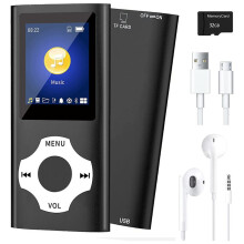 MP3 Music Player with 5.0,Portable HiFi Music Player /Video/Photo Viewer/E-Book Player for Kids(Black)