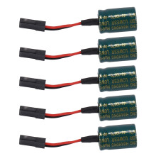 5 Sztuk 3300 UF 16 V Zabezpieczenie NapięCia A3 Odbiornik Sterowania Lotem DużA OsłOna Kondensatora z Wtyczką do DronóW RC FUTABA