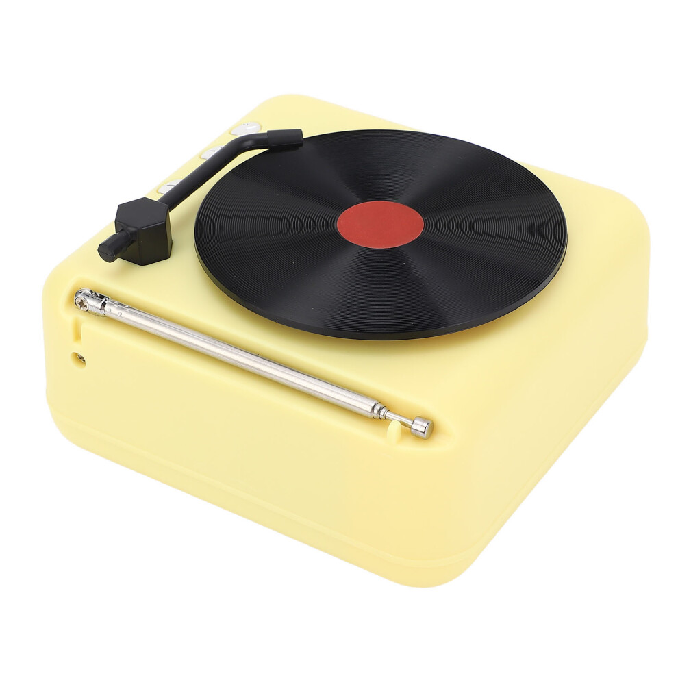 Retro Record Player Bt5.0 Speaker 1200Mah Yellow 3691384042853