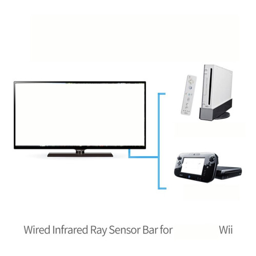 For  Sensor Bar Wired Receivers IR Signal Ray USB Plug Replacement for Nitendo Remote 1