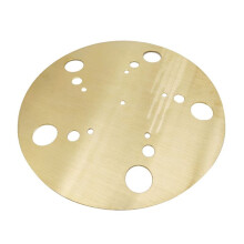 High-Fidelity-Plattenspieler-Unterlage Aus Reinem Messing für LP-Vinyl-Plattenspieler, Wohnaccessoires