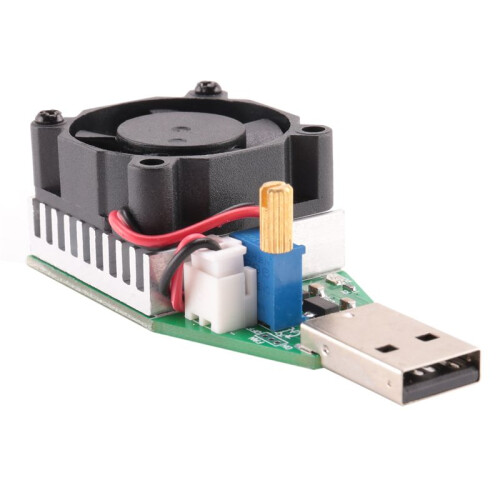 USB 15W Battery Discharge Capacity Tester Adjustable Electronic Load Resistor 3.7-13V Voltage Accessories
