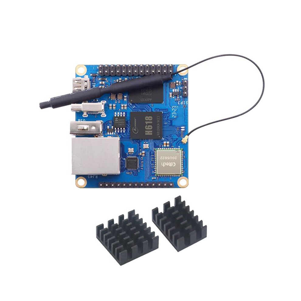 For Pi Zero 3 Development Board 1Gb+Heat Sink H618 Wifi5+Bt 5.0 Gigabit Lan For Android 12 Debian12 Ubuntu22.04 Orange 4712838095948