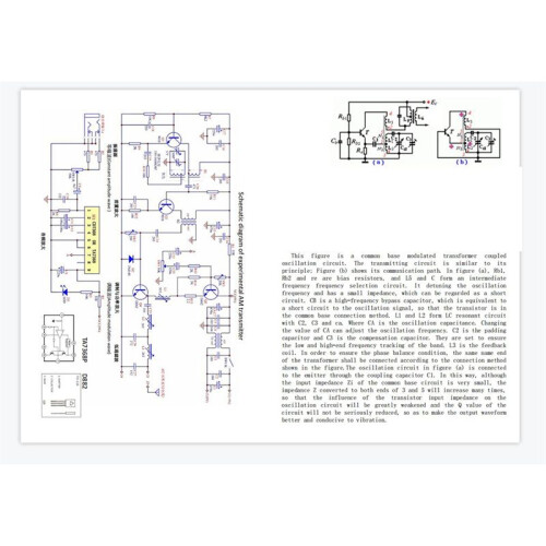 530-1600Khz Radio Experimental AM Transmitter Medium Wave Transmitter, School Training Kit Crystal Radio(B) 1