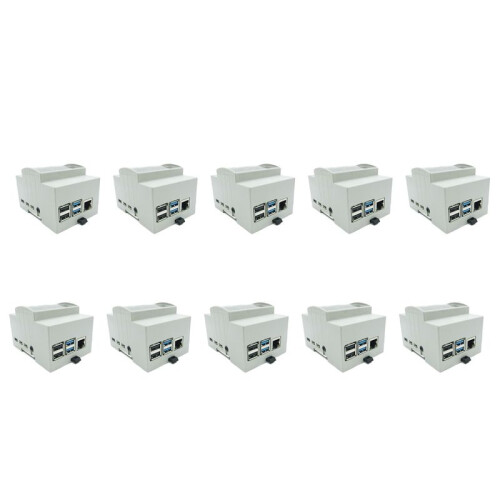 10X for Raspberry Pi 4 Model B ABS Case White Case Protective Case Enclosure for Raspberry Pi 4B