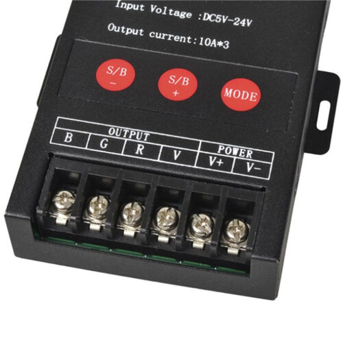 4X 30A Led Controller IR Remote  Power 360W BT Controller pour RGB Strip Light DC5-24V 2