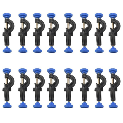 Lab Clamp Holder 2 Boss Heads Retort Stand Holder 16 Pcs