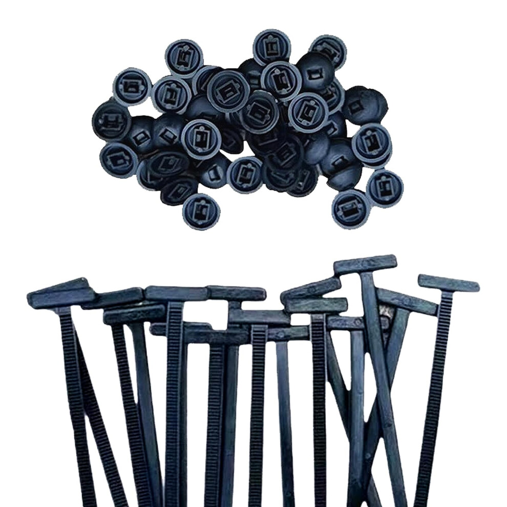 Push Mount Zip Ties 100 Pack Â Heavy Duty Nylon Cable Ties With Selflocking Design For Automotive Wire Harness 9174973174844