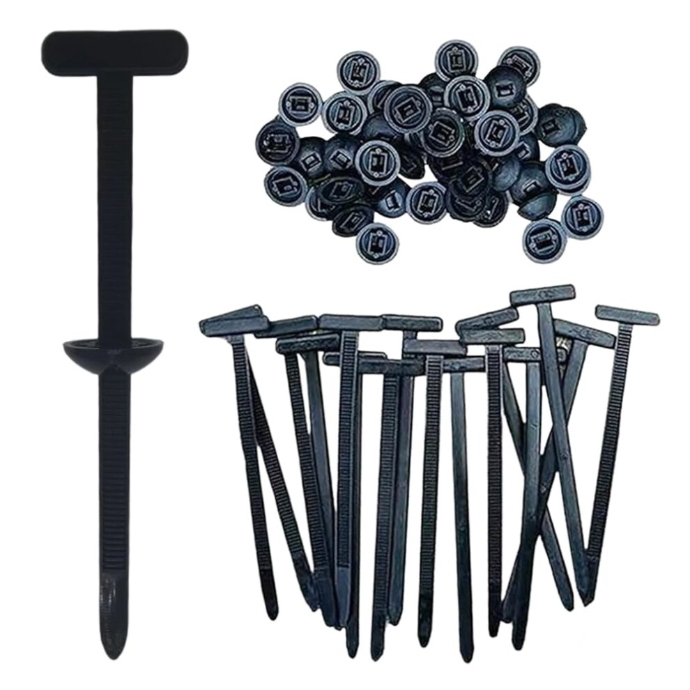 100Pcs Heavy Duty Self Locking Cable Ties Uv Resistant Nylon Zip Tie Buckles For Automotive 9053599547990