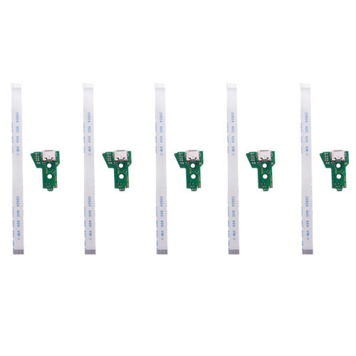 5X Usb Charging Port Board for JDS-055 Ps4 Controller with 12 Pin Flex Cable