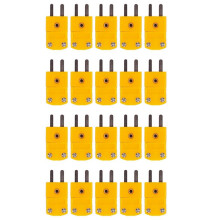 20Pcs RTD Circuits K Type Temperature Sensor Thermocouple Plugs Yellow