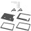 5pcs 7 Inch Lcd Acrylic Bracket Case Contact Screen Case Holder Bracket for Raspberry Pi 3 Model B+ 6