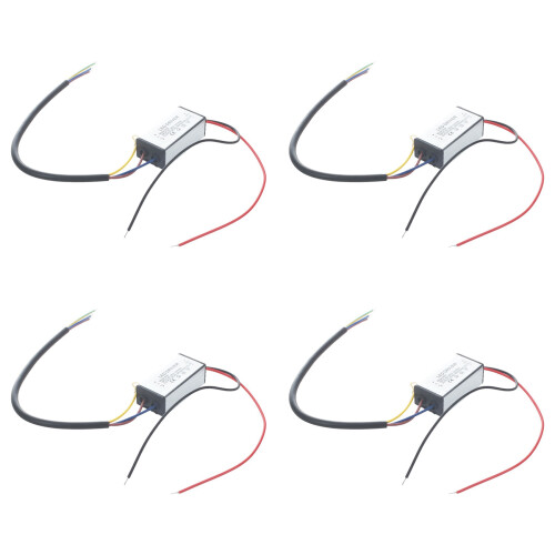 4X LED-Lamptransformator Driver Voeding  36V 20W Waterdicht