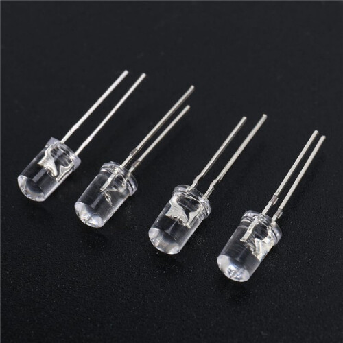 2000Pcs/Lot 5Mm Round  Uv Led Diode Super Bright Water Clear Led Light Lamp  Color