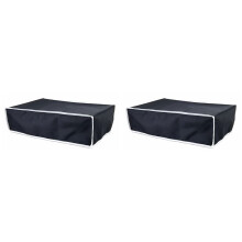 2X Horisontellt Fodral i Enkel Stil för PS5-Spelkonsol DammsäKert Skydd Skydd för PS5-Spel SpeltillbehöR, Svart
