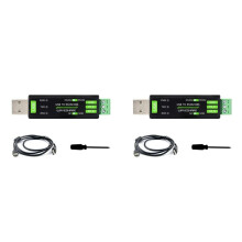 2X Waveshare Convertitore di Comunicazione Seriale da USB un RS232/485 FT232RNL per Linux Android Win 11/10/8.1/8/7