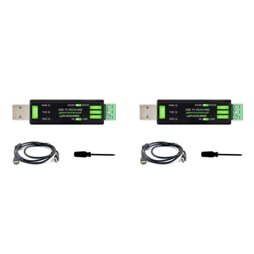 2X Waveshare USB to RS232/485 Serial Communication Converter FT232RNL for  Linux Android Win 11/10/8.1/8/7