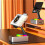 2X 3-In-1 Mobile Phone Holder, Audio Power Bank,  Call Speaker, Multi-Function Foldable Rotating Desktop,Gray 8