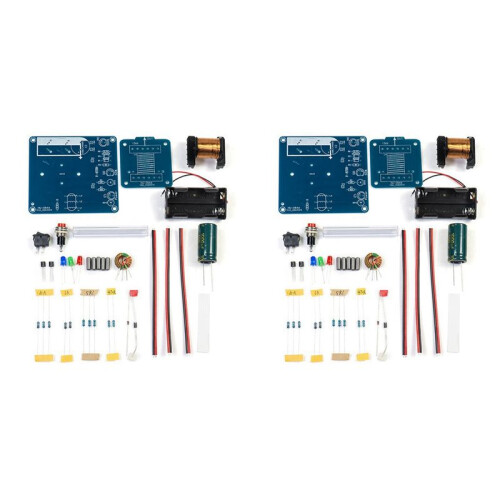 2X Electromagnetic Cannon DIY Kit Long-Range Projectile High-Voltage Coil Boost Circuit Board Production A 1