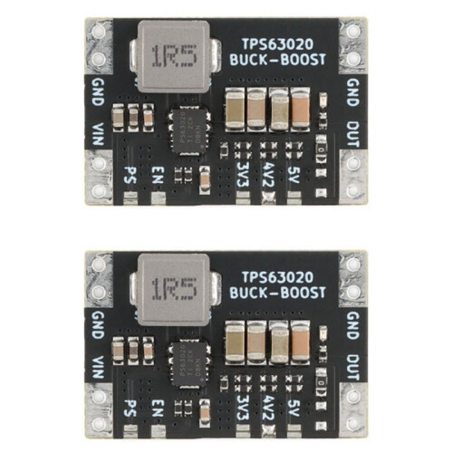 2X XL63020 TPS63020 Lithium Battery USB Automatic Boost Buck Step  Down Module Microcontroller Power Low Ripple 4.2V