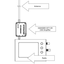 2X Amplificador de Baixo Ruído MT1129 TQP3M9037 LNA para Analisador de Espectro de Receptor de Rádio SDR TEF6686