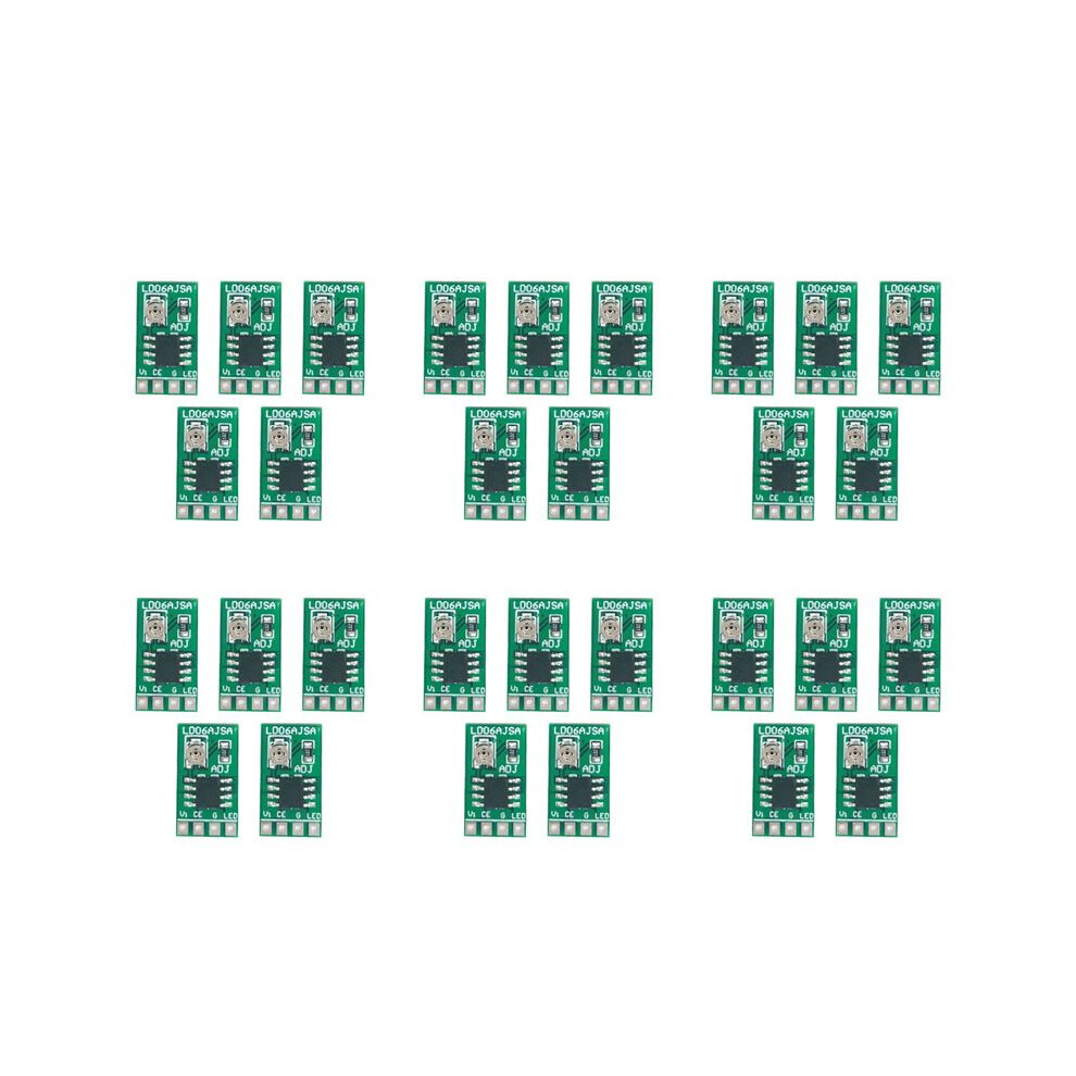 30Pcs 30-1500Ma Adjustable Constant Current Led Driver 3.3V 3.7V 4.2V 5V Pwm Control Board Buck Power Module 4713114355701
