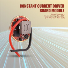 2X Driver Board Module XHP70 6V LED 5A Constant Current Driver Board 22mm Input Voltage 6-12.6V Flashlight Accessories