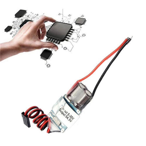 2X 5A 2-7S FPV Receiver Power Supply Voltage Regulator External BEC (UBEC) 5V Step-Down Regulator Module for RC Airplane
