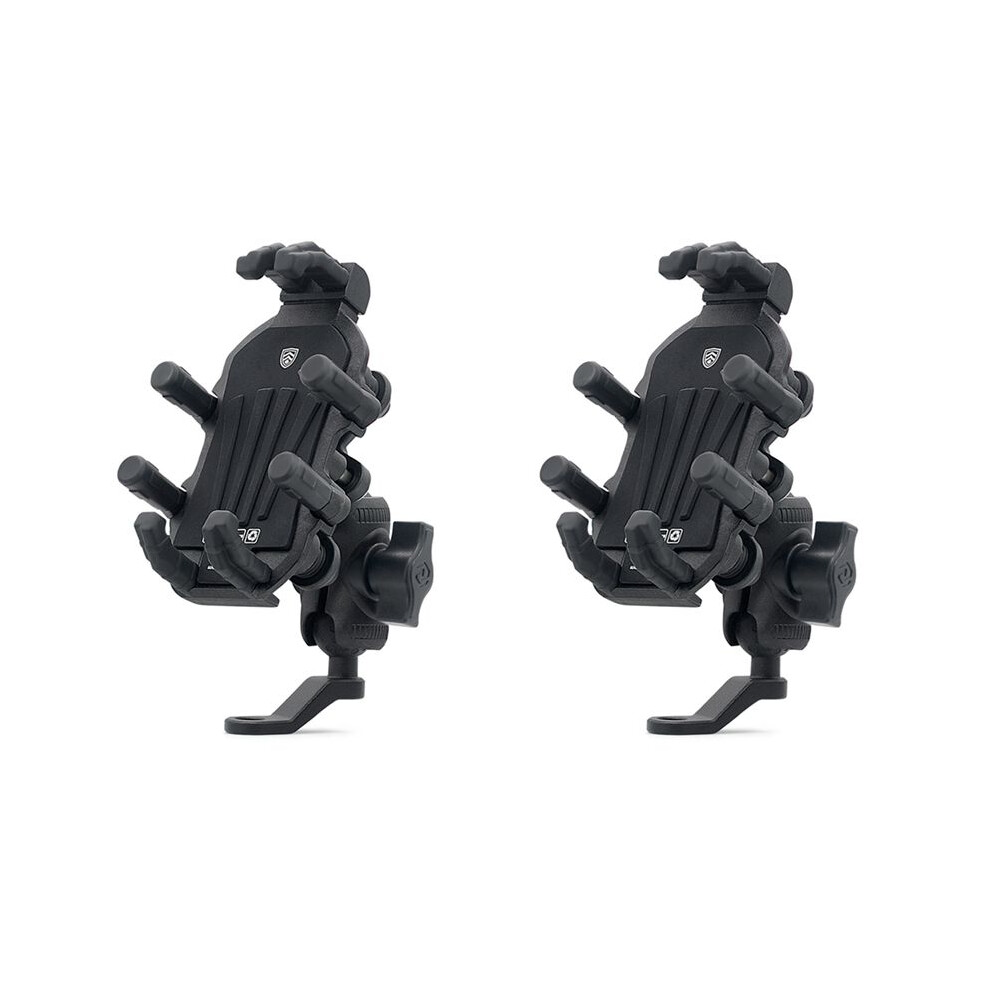 2X Motorcycle Bike Phone Mount With Vibration Dampener For 4.7-7.1 Inch Phones, Universal Rearview Mirror Mount 4711852555612