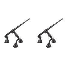 2X Car Suction Cup Mount Kit with Invisible Selfie Stick   Adapter for  X4 X3 Action Camera Accessories