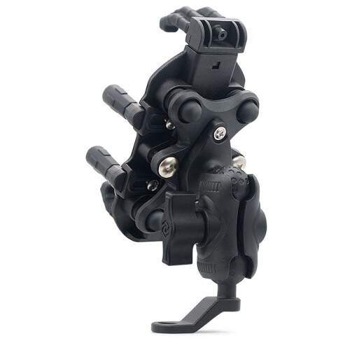 2X Suporte para Telefone para Motocicleta e Bicicleta com Amortecedor de Vibração para Telefones de 4,7 A 7,1 Polegadas, Suporte para Espelho 2
