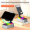 3X 3-in-1 Mobile Phone Holder, Audio Power Bank,  Call Speaker, Multi-Function Foldable Rotating Desktop,Gray 2