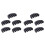 10X Rubber Mute Silencer 4/4 Violin Fiddle Slight Practice Black 1