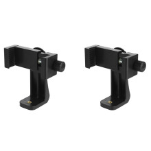 2X Mobiltelefon Live Bracket Vertikal & Horisontell Video Telefon Stativhållare Klämma Telefonställ Support