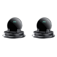 2X Dashboard Biltelefonhållare Universal 360 Rotation Silikontelefonfäste Enhandstelefonhållare för Bilbruk