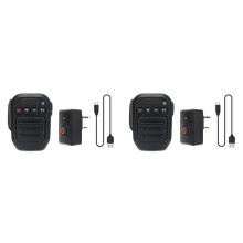 2X Microphone  Sans Fil, Haut-Parleur Portable, Microphone de Type C pour  UV-5R 5RH Quansheng UV-K5 K6, Accessoires de Radio Amateur