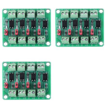 3X Optoacoplador 817 Placa de Aislamiento de Voltaje de 4 Canales Módulo de Controlador de Conmutación de Control de Voltaje Módulo de Aislamiento